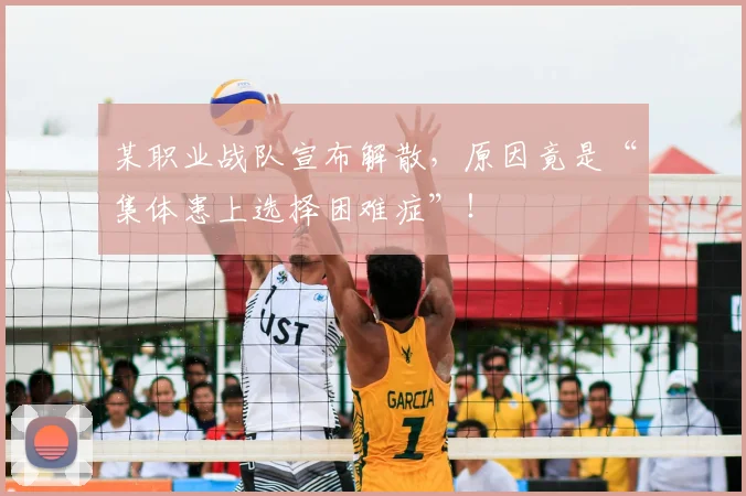 某职业战队宣布解散，原因竟是“集体患上选择困难症”！
