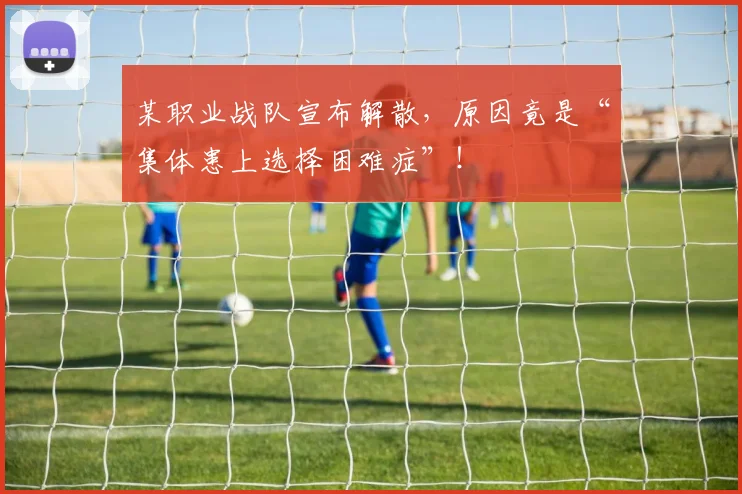 某职业战队宣布解散，原因竟是“集体患上选择困难症”！
